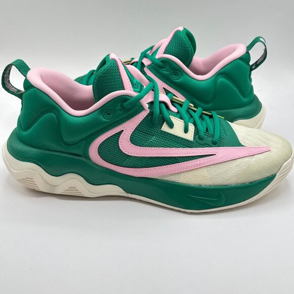 Men's Nike Giannis Immortality 3 Green Pink Basketball Shoes DZ7533-300 Sz 10.5 - Picture 9 of 12